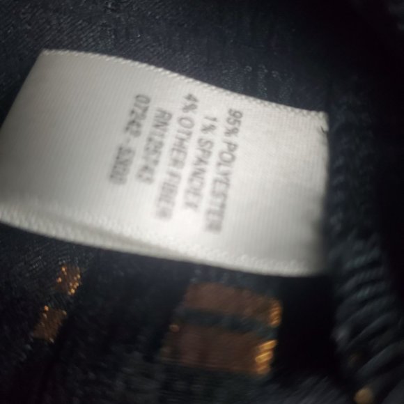 CJ Banks Jacket Womens Size XL Full Zip Gray Plaid Button Stretch Crinkle Long - Picture 8 of 9